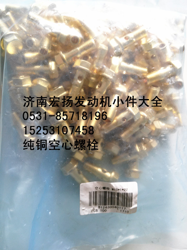 純銅放氣管空心螺栓   612630040117/612630040117