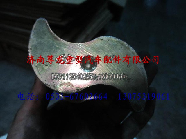 DZ9112340283,陜汽漢德車橋制動(dòng)凸輪軸（左）,濟(jì)南尊龍(原天盛)陜汽配件銷售有限公司