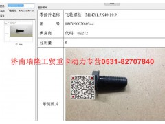 080V90020-0344,飛輪螺栓  M14X1,5X40-10.9（MC07）,濟(jì)南瑞隆工貿(mào)重卡動(dòng)力專營(yíng)