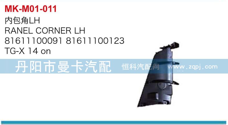 內包角（左右）81611100091=81611100090/81611100091=81611100090