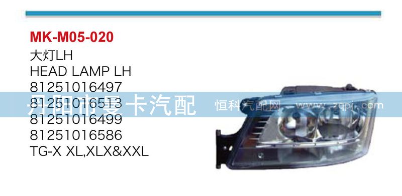 大燈81251016496/81251016496