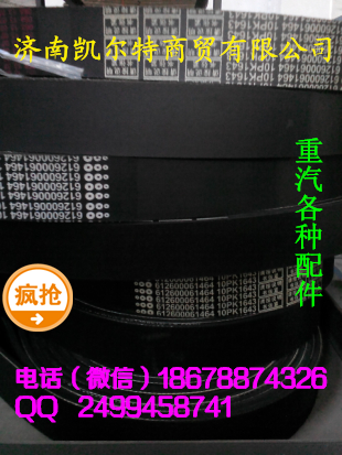 濟南凱爾特  中國重汽 皮帶/612600061464