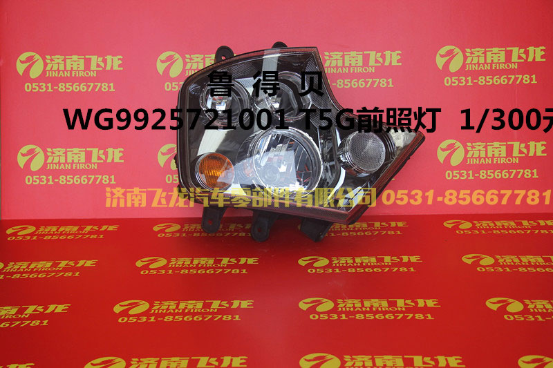 WG9925721001,魯得貝，豪沃T5G前照燈,濟南飛龍汽車零部件有限公司