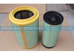 WG9725190102/3,空氣濾芯 2841復合紙（內芯全膠）,濟南百昌（新企源）重型濾清器專營店