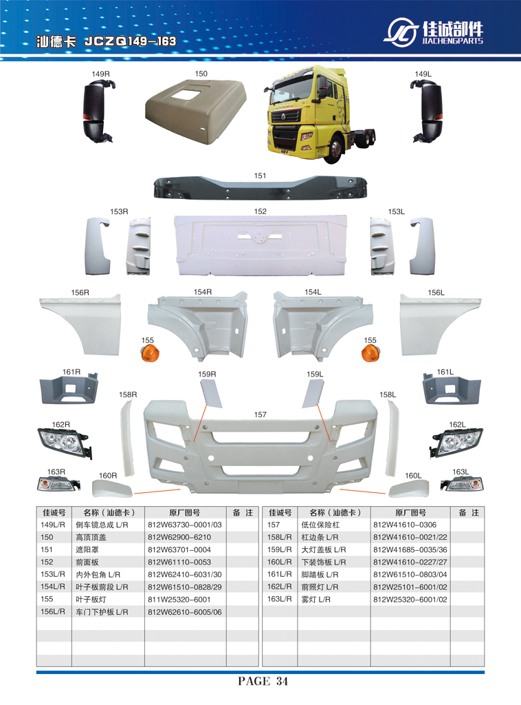 汕德卡倒車鏡總成812W63730-0001/03/812W63730-0001，812W63730-0003