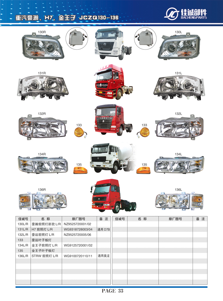 NZ9525720005，NZ9525720006,豪運前照燈,丹陽市華耀佳誠汽車零部件有限公司
