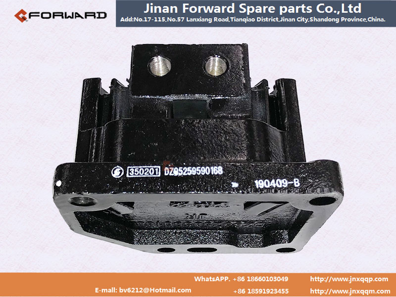 DZ95259590168,Engine front right shock pad,濟南向前汽車配件有限公司