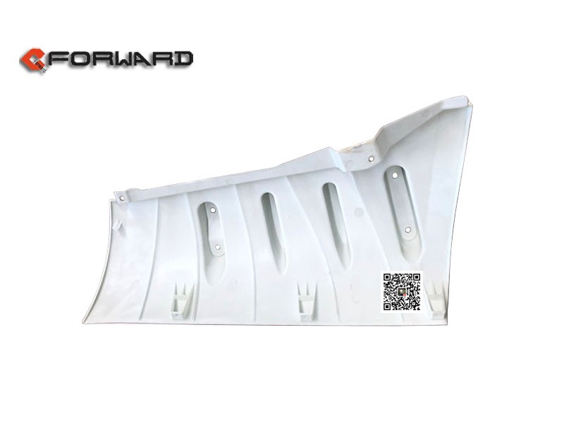 DZ14251110058,Left spoiler corner plate inner plate,濟南向前汽車配件有限公司