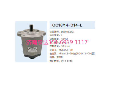 QC18/14-D14L,動力轉向齒輪泵,濟南泉達汽配有限公司