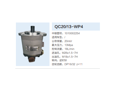 1010002254,動力轉向齒輪泵,濟南泉達汽配有限公司
