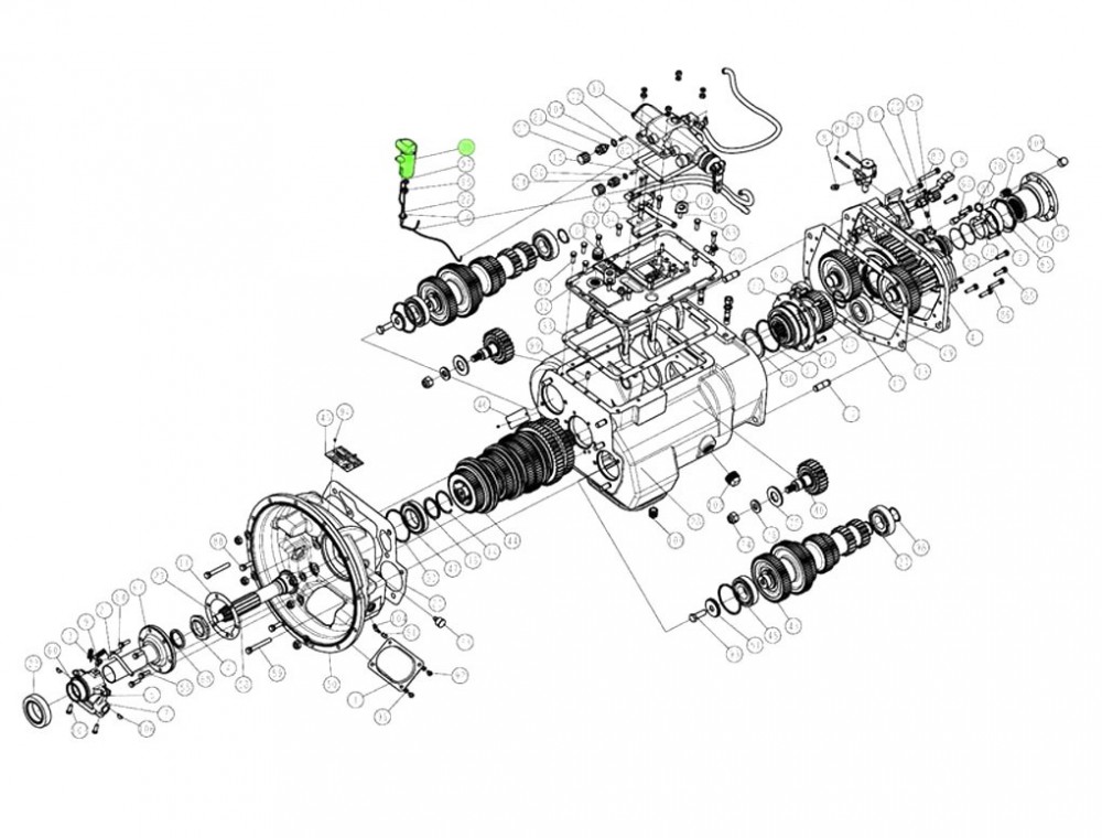 12JS160T-1708010-51  預選閥總成,Preselect valve assembly,濟南向前汽車配件有限公司