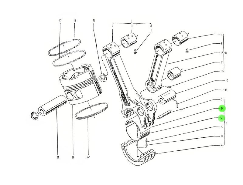 特種車動力發動機12V150L 運動系統 連桿軸瓦/4.04.125   4.04126  連桿軸瓦 上下