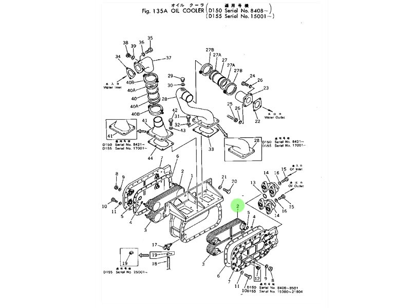 195-03-19130  變速箱上散熱器,Radiator on the transmission,濟(jì)南向前汽車配件有限公司