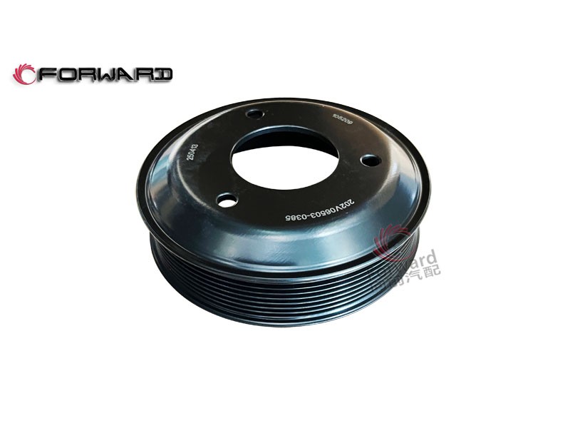 SINOTRUK  MC13 動力冷卻系統  202V06503-0385 水泵皮帶輪/202V06503-0385 水泵皮帶輪