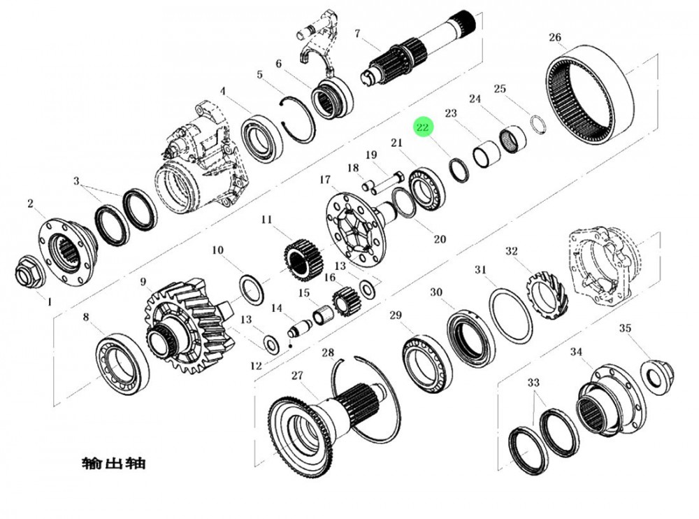 SHACMAN ZHU ZHOU GEARZQC1200 傳動分動箱系統 L913102400  密封墊圈/L913102400  密封墊圈