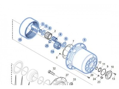 2094944  輪邊差速器,Hub reduction gear,濟南向前汽車配件有限公司